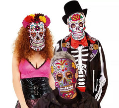 Day of the Dead Maske in verschiedenen Modellen