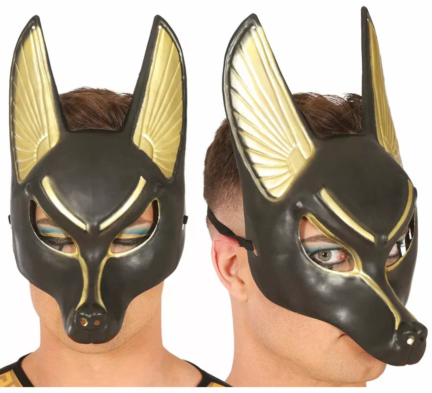 Translation missing: de.Máscara Egipcia de Anubis de PVC adulto