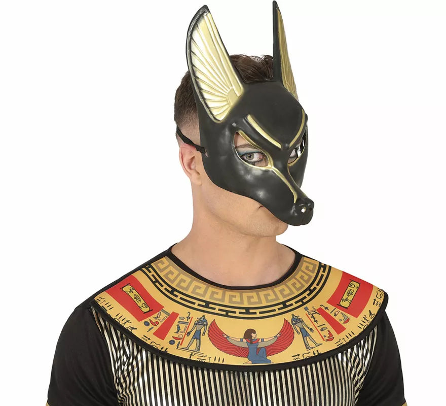 Máscara Egipcia de Anubis de PVC adulto