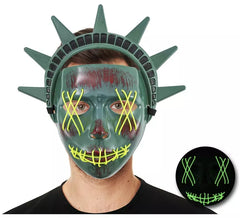 Freiheitsstatue Maske mit Lichtröhre