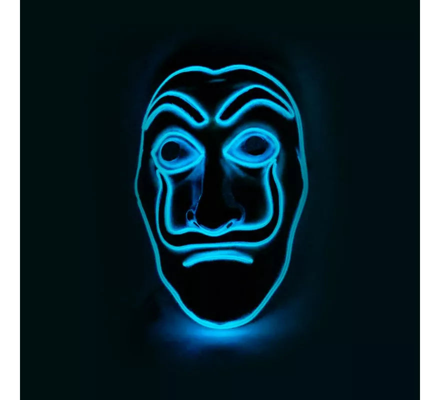 Translation missing: de.Máscara LED Dalí y La Casa de Papel Azul