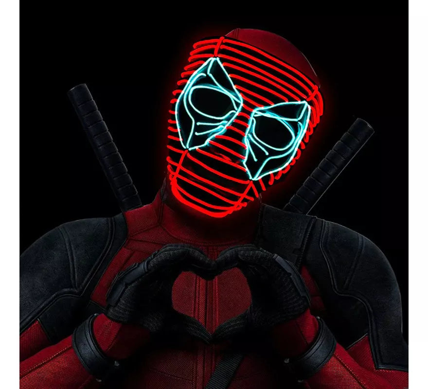 Translation missing: de.Máscara LED de Deadpool de Marvel