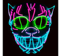 Máscara LED de Gato Neón