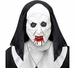Verfluchte Nonnenmaske mit Kopfschmuck