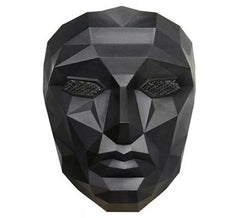 Schwarze Maske des Bösewichts aus Squid Game