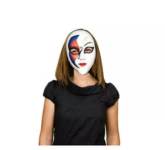 Blaue und rote venezianische Maske oder Maske