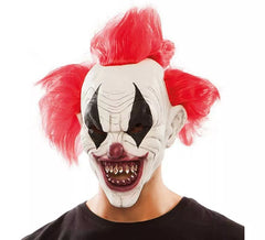 Diabolische Clown-Maske mit Büscheln