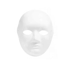 Menschliche Gesichtsmaske aus dunklem Papier