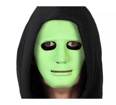 Erschreckende grüne fluoreszierende PVC-Maske