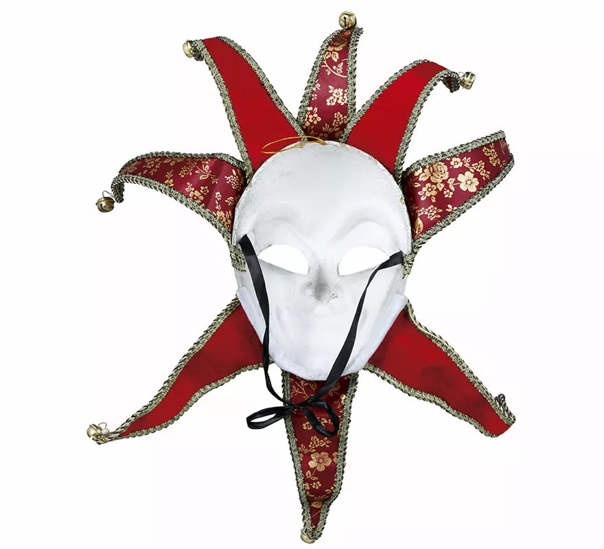 Máscara Veneciana Roja de Hombre