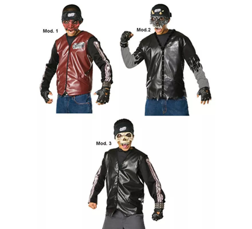 Translation missing: de.Máscaras de Dead City Choppers Halloweenm infantil. 3 surt