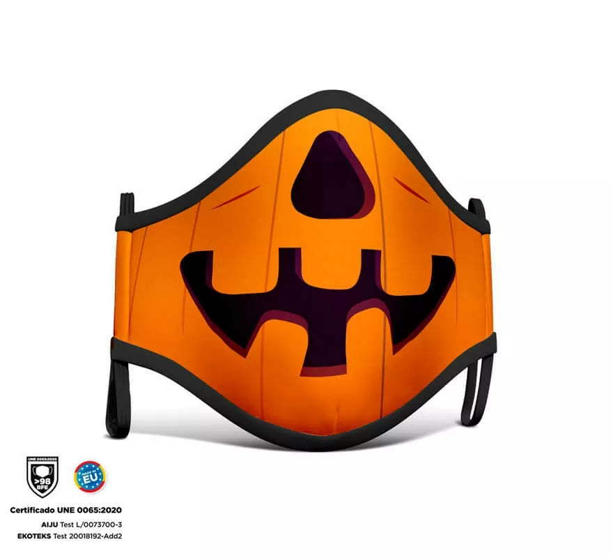 Translation missing: de.Mascarilla Higiénica Halloween Calabaza Infantil