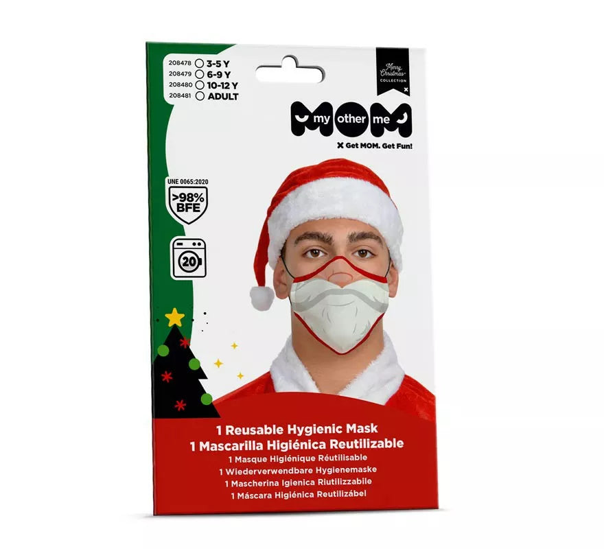 Translation missing: de.Mascarilla higiénica infantil Papá Noel Navidad