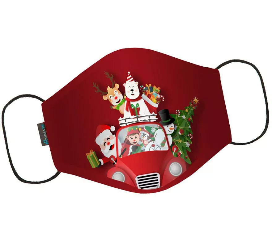 Translation missing: de.Mascarilla Higiénica Infantil Protectora Papá Noel