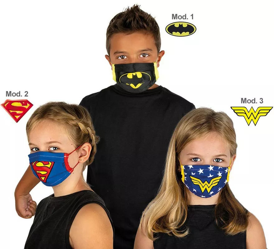 Mascarilla Infantil Higiénica Dc Comics Liga de la Justicia