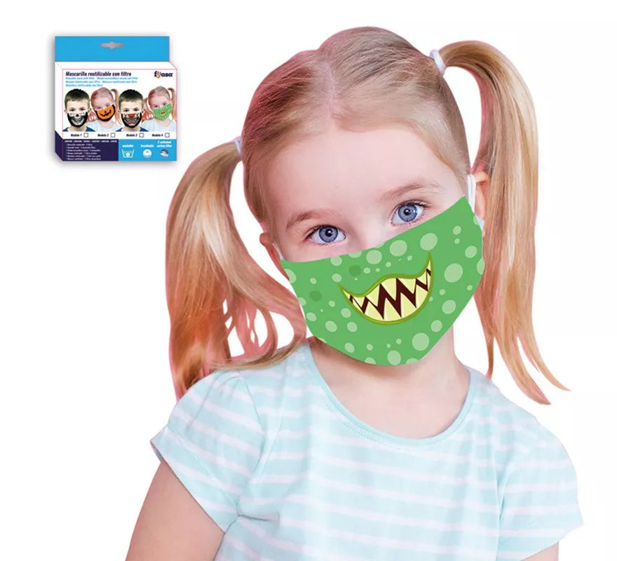 Translation missing: de.Mascarilla Monstruo Infantil con Filtro (Incluye 2 Filtros)