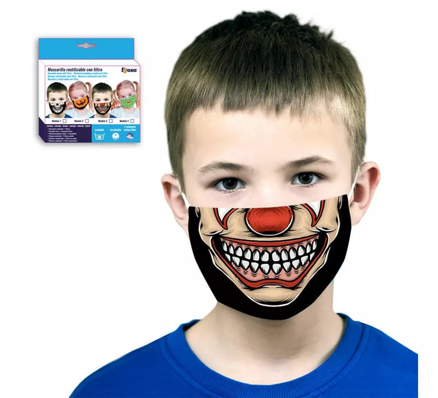Translation missing: de.Mascarilla Payaso Infantil con Filtro (Incluye 2 Filtros)
