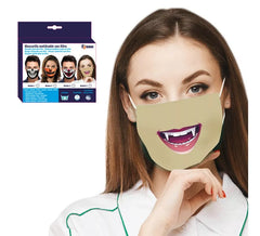 Schutzmaske Vampire für Erwachsene mit Filter (enthält 2 Filter)