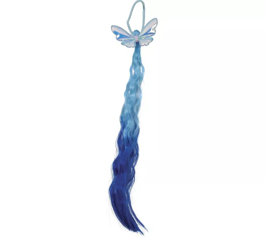 Translation missing: de.Mechón azul con Mariposa de 35 cm