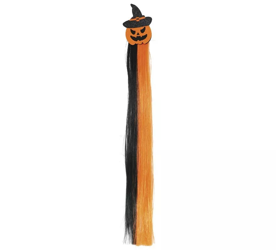 Translation missing: de.Mechón Calabaza naranja y negro 40 cm