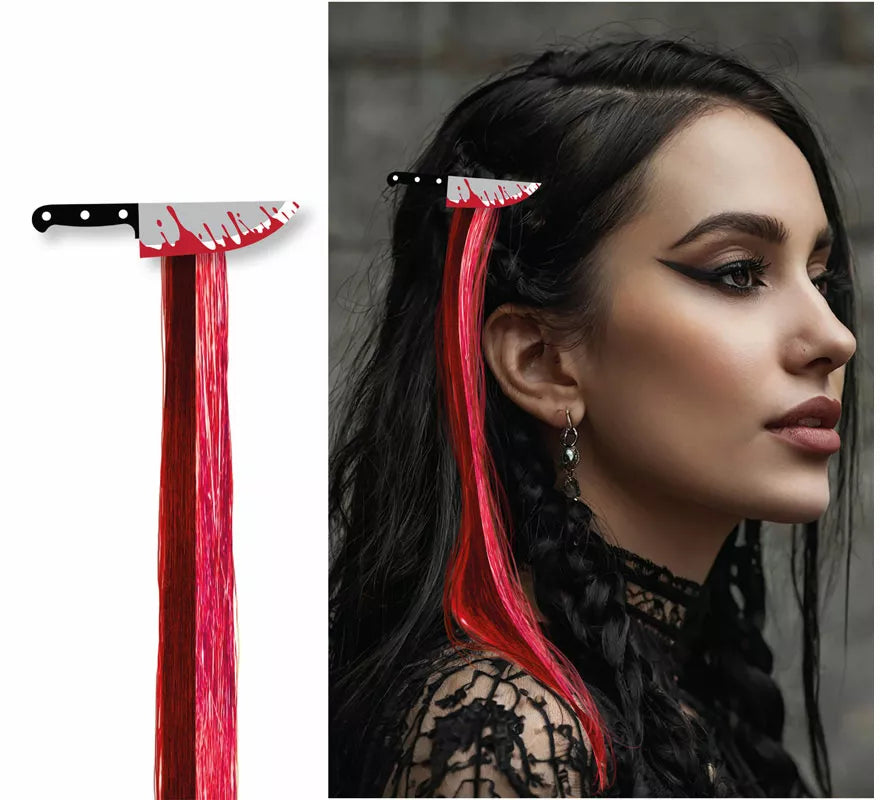 Translation missing: de.Mechón Cuchillo negro y rojo