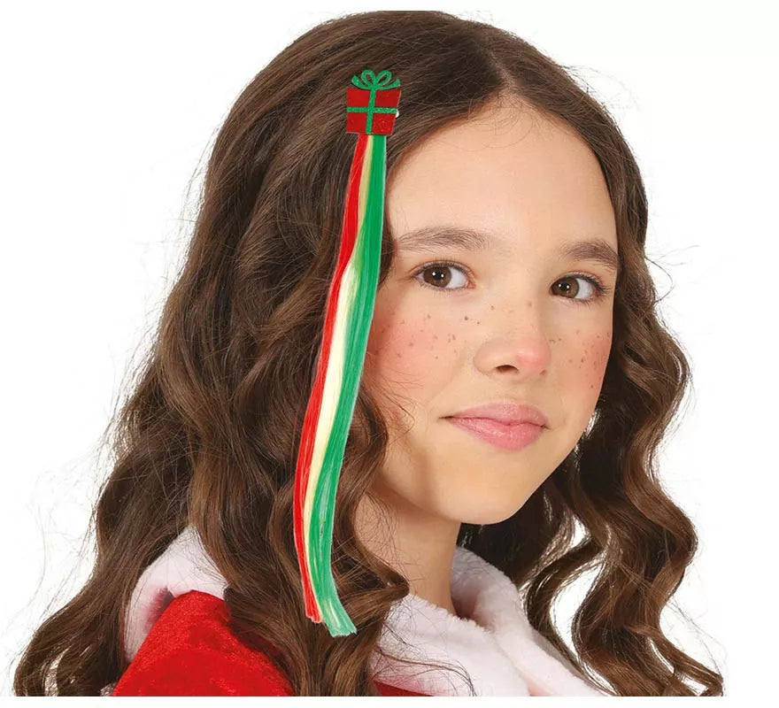 Translation missing: es.Mechón Regalo Navideño para cabello infantil de 30 cm