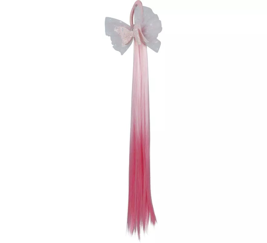 Translation missing: de.Mechón rosa con Lazo de 40 cm