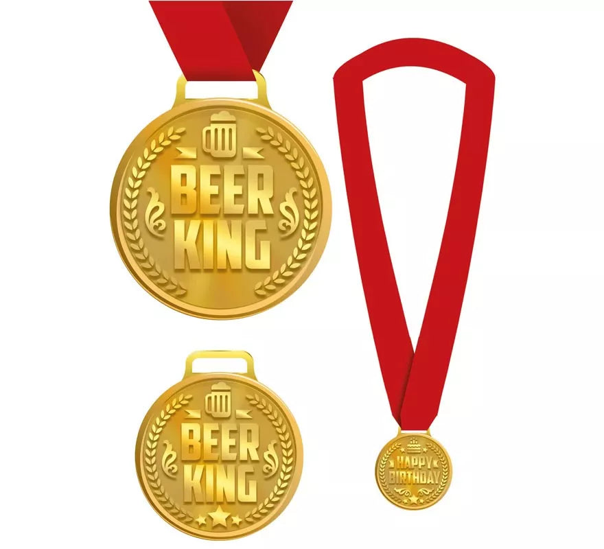 Translation missing: de.Medalla Beer King con Cinta roja