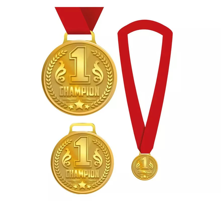 Translation missing: de.Medalla Champion 1 con cinta roja