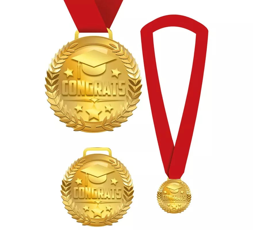 Translation missing: de.Medalla Congrats con Cinta roja