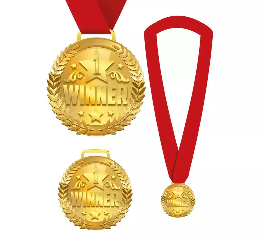 Translation missing: de.Medalla Winner con Cinta roja