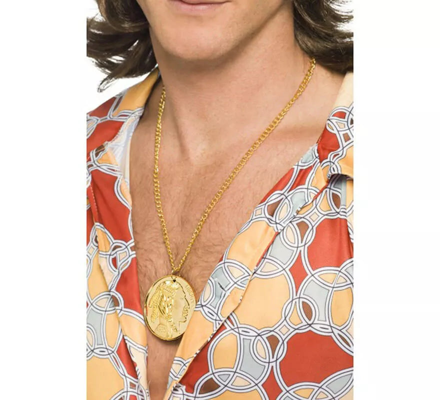 Translation missing: de.Medallón Hippy en Oro con Cadena