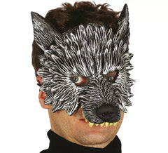 Halb graue Wolf Maske