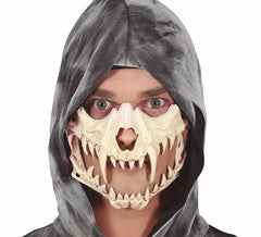 Pvc Short Fangs Totenkopf Halbmaske