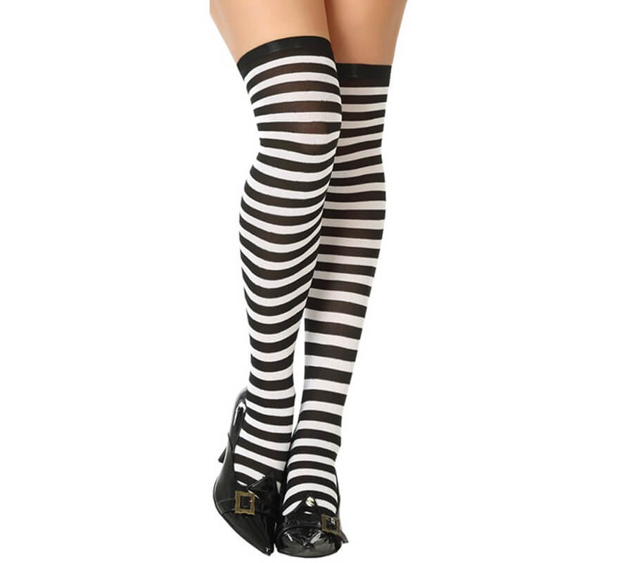 Translation missing: de.Medias a rayas Blancas y Negras