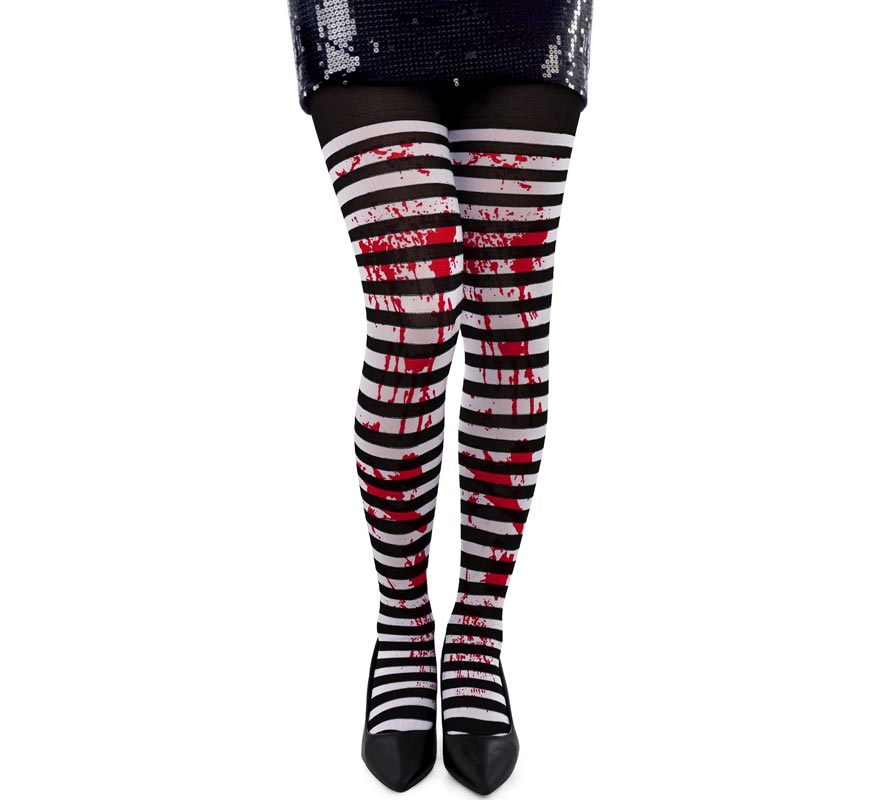 Translation missing: de.Medias a Rayas blanco y negro con Sangre