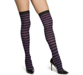 Medias a Rayas Negro y Morado