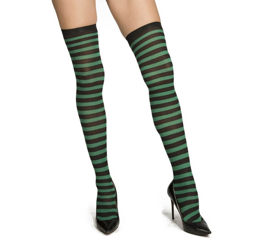 Translation missing: de.Medias a Rayas Negro y Verde
