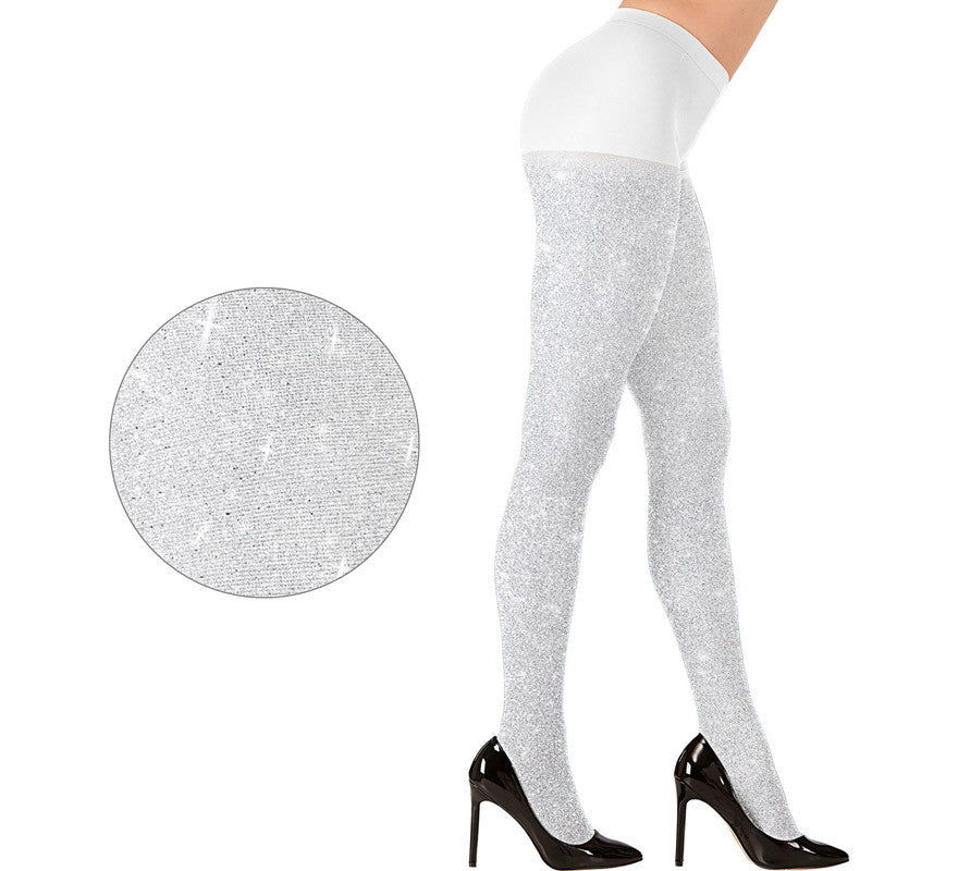 Translation missing: de.Pantys con Purpurina Blanca de 40 Deniers para mujer