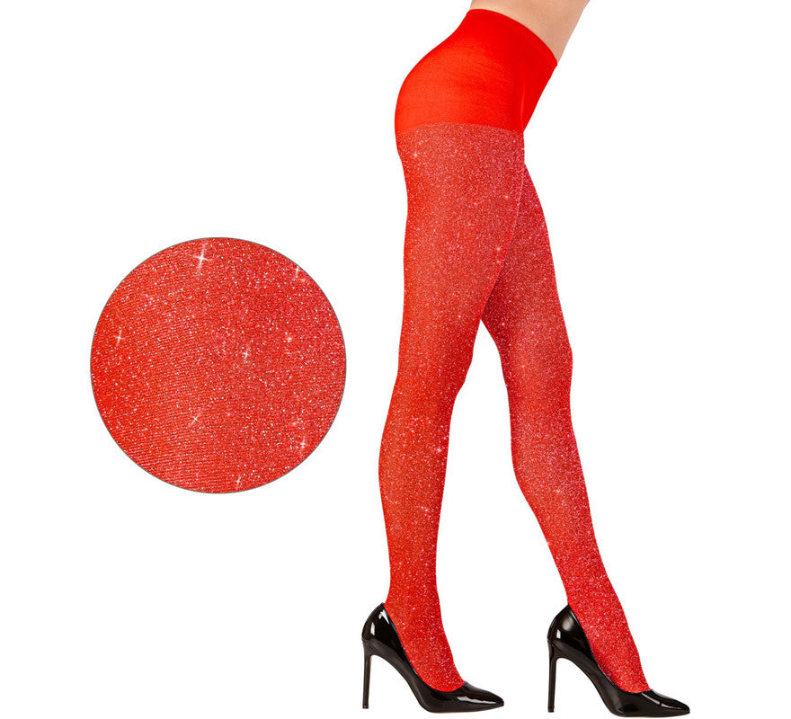 Translation missing: de.Pantys con Purpurina Roja de 40 Deniers para mujer