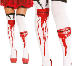Ligastrümpfe mit Blut