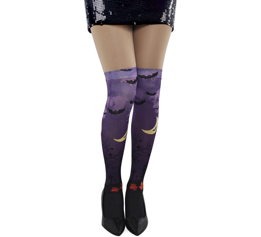 Medias de Murciélagos morado