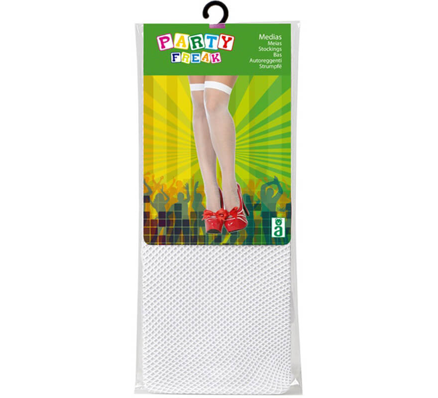 Medias de Rejilla Blancas