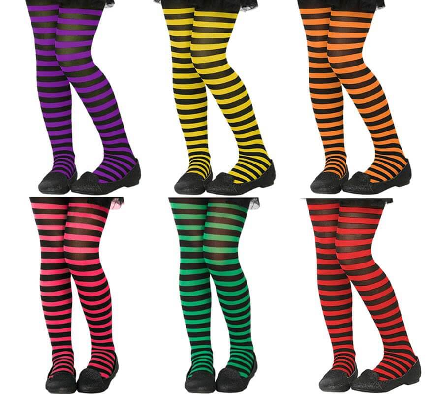 Translation missing: de.Medias infantiles a rayas en varios colores