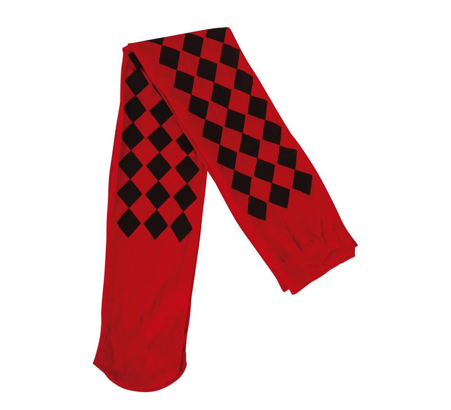Medias Rojas con Rombos