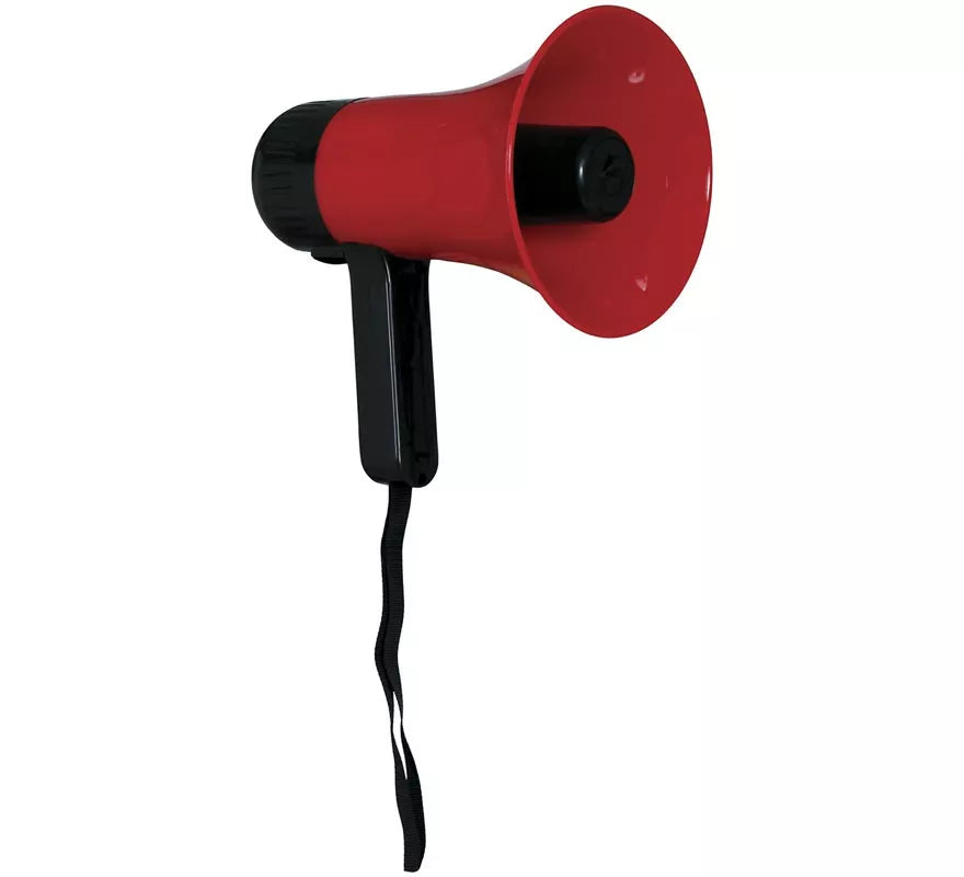 Translation missing: de.Megáfono Multifunción rojo de 20 cm