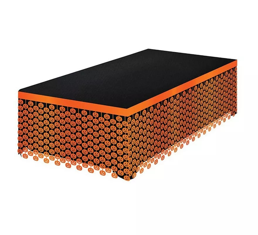 Mesa Metalizada de Calabazas de 400x70 cm