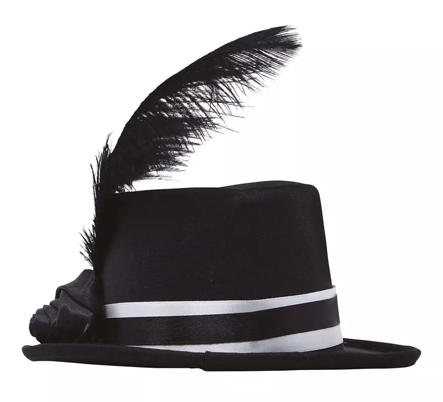 Translation missing: de.Mini Chistera Negra con Plumas