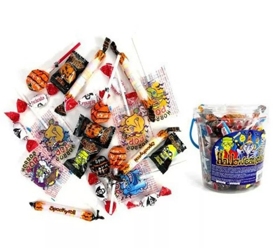 Mini Cubo de 750g de Caramelos o Chucherías para Halloween