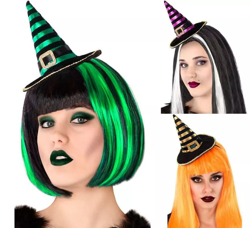 Translation missing: de.Mini Sombrero de Bruja a Rayas en varios colores